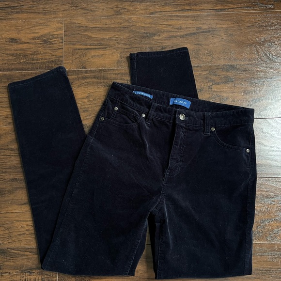 Corduroy Dark Blue Pants - Picture 1 of 11